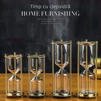 YIECGY Clepsidră din aliaj de zinc – turnat, ornament de agățat