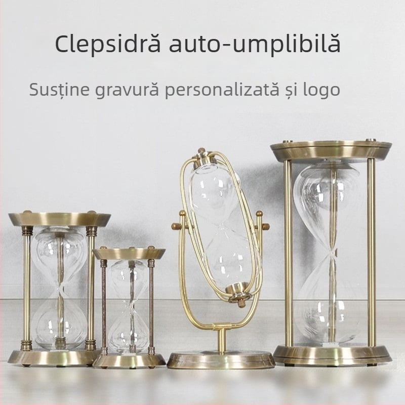 YIECGY Clepsidră din aliaj de zinc – turnat, ornament de agățat