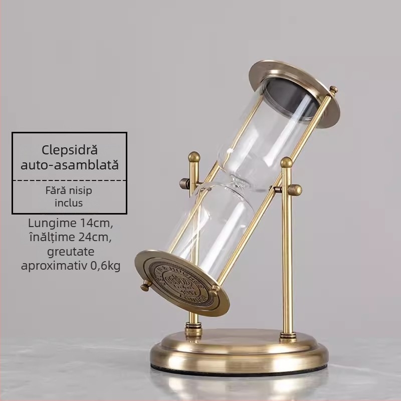 YIECGY Clepsidră din aliaj de zinc – turnat, ornament de agățat