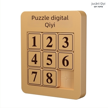 Puzle magnetic Huarong Road pentru copii – plastic, puzzle glisant magnetic, vârsta 7–14 ani, configurații 8/15/24/35/48, antrenament pentru răbdare