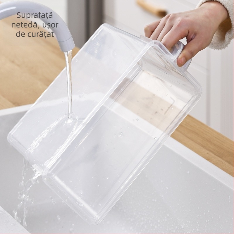 Cutie de depozitare pentru frigider – plastic alimentar, păstrarea prospețimii, depozitare pentru ouă și legume, potrivită pentru congelare
