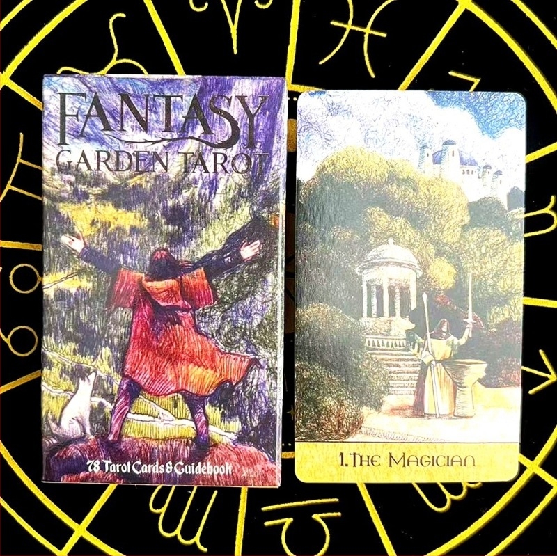 Set de cărți Tarot și Oracol - Parech, hârtie lucioasă, cutie colorată, pentru vârsta 7–14 ani