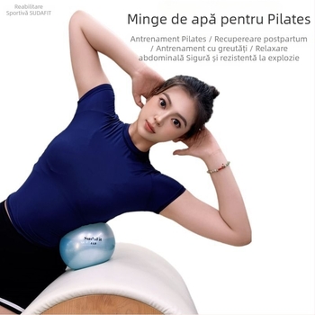Minge de Pilates pentru antrenamentul mușchilor pelvieni – minge moale, umplută cu apă, din PVC, pentru reabilitare postpartum