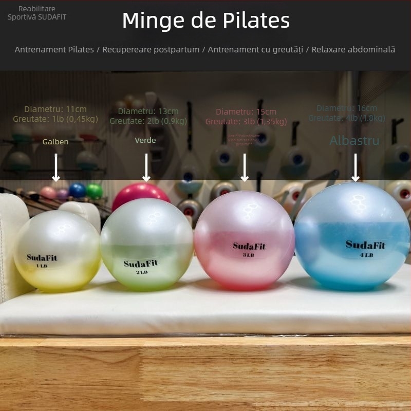 Minge de Pilates pentru antrenamentul mușchilor pelvieni – minge moale, umplută cu apă, din PVC, pentru reabilitare postpartum