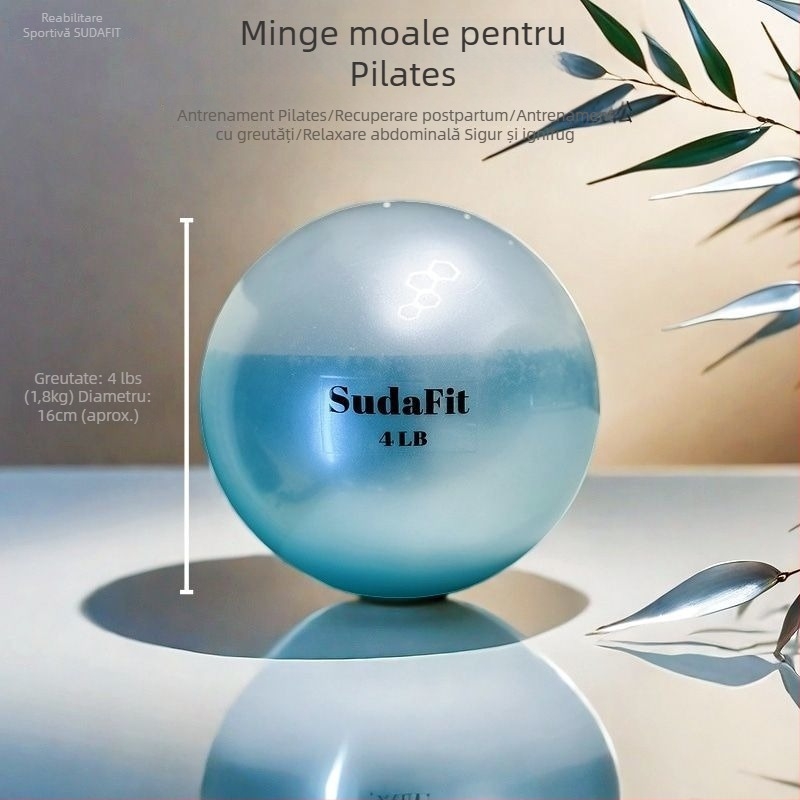 Minge de Pilates pentru antrenamentul mușchilor pelvieni – minge moale, umplută cu apă, din PVC, pentru reabilitare postpartum