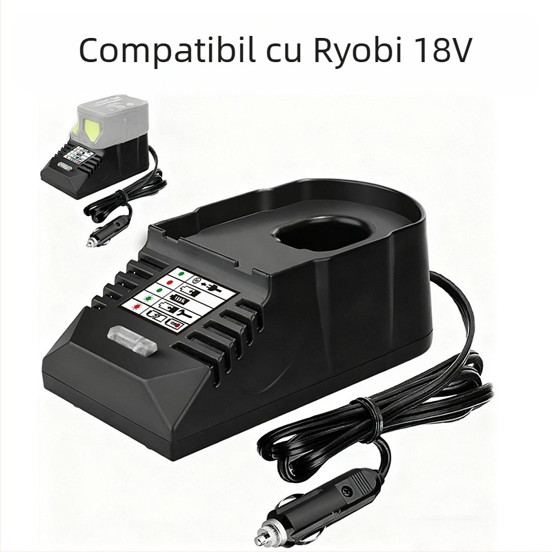 Rich core încărcător mini-portabil de baterii pentru Makita, Miwochi, DeWalt, Black & Decker și Hans - 18V 1.5A, intrare AC 110–230V
