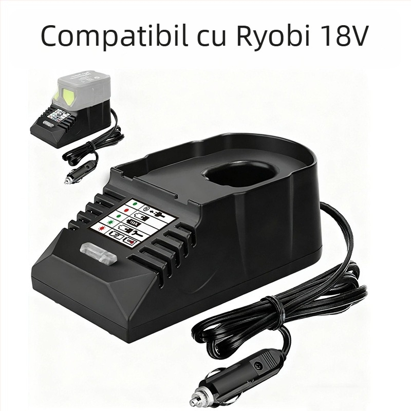 Rich core încărcător mini-portabil de baterii pentru Makita, Miwochi, DeWalt, Black & Decker și Hans - 18V 1.5A, intrare AC 110–230V