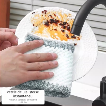 Cârpă de vase – poliester, imprimeu, potrivită pentru oale și boluri, multifuncțională