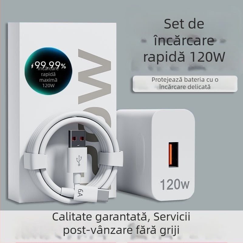 Imbeidi Încărcător Huawei Mate50, 120W, cablu de 6A