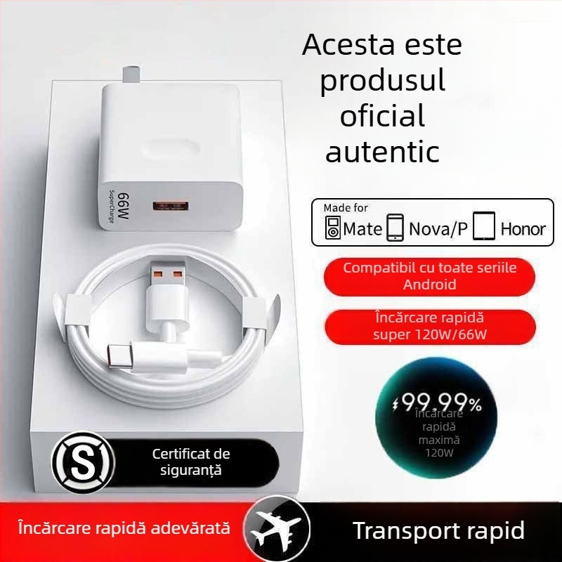 Imbeidi Încărcător Huawei Mate50, 120W, cablu de 6A