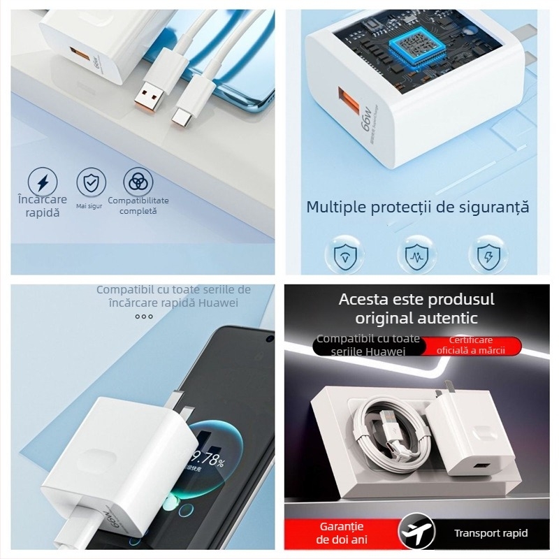 Imbeidi Încărcător Huawei Mate50, 120W, cablu de 6A