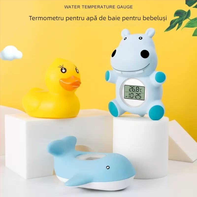 Termometru de apă pentru baie pentru bebeluți – design caricatură, termometru electronic pentru baie, pentru nou-născuți, model TH158, brand Sanywun/Sanyin