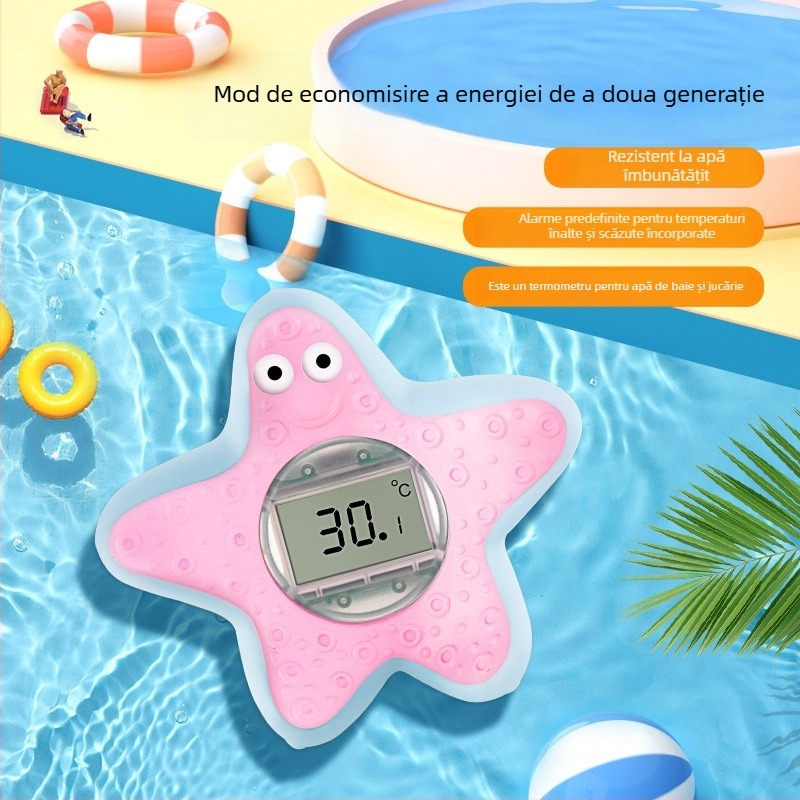 Termometru de apă pentru baie pentru bebeluți – design caricatură, termometru electronic pentru baie, pentru nou-născuți, model TH158, brand Sanywun/Sanyin