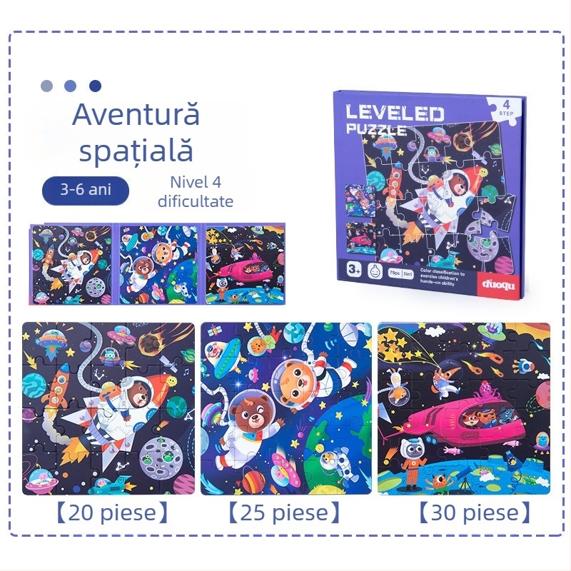 Puzzle plat – Hârtie, personalizabil conform desenelor, pentru copii 4-6 ani, Origine Zhejiang