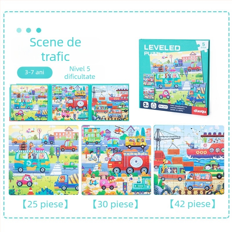 Puzzle plat – Hârtie, personalizabil conform desenelor, pentru copii 4-6 ani, Origine Zhejiang