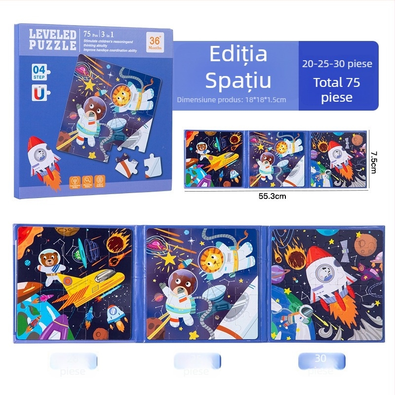 Puzzle plat – Hârtie, personalizabil conform desenelor, pentru copii 4-6 ani, Origine Zhejiang