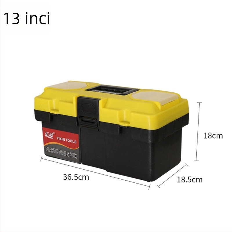Yi Xin cutie plastic tripartită pentru unelte și materiale de artă, material PP, turnare prin injecție, greutate aproximativă 4,5 kg