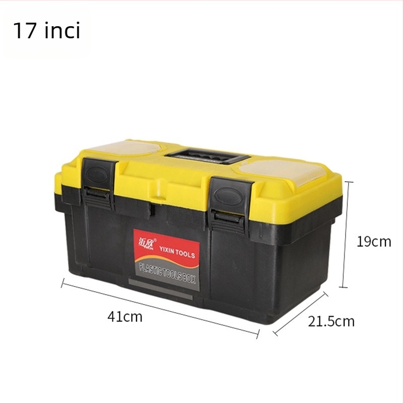 Yi Xin cutie plastic tripartită pentru unelte și materiale de artă, material PP, turnare prin injecție, greutate aproximativă 4,5 kg
