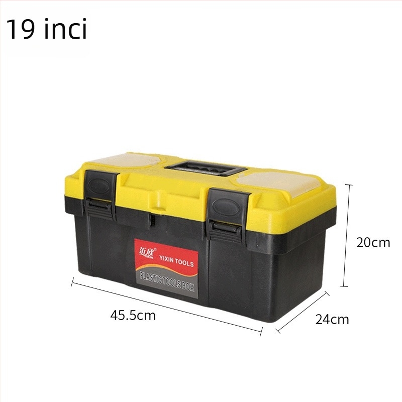 Yi Xin cutie plastic tripartită pentru unelte și materiale de artă, material PP, turnare prin injecție, greutate aproximativă 4,5 kg