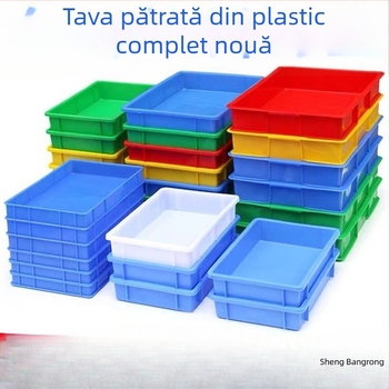 Cutie de depozitare din plastic, formă dreptunghiulară; material: plastic; tipuri de plastic: PE/HDPE/LLDPE; ambalaj: cutie; sarcină de încărcare: 40