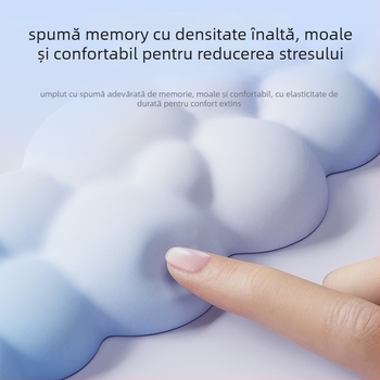 Suport pentru încheietură, cu două fețe, din spumă (seria Cloud), rezistent la uzură, pentru birou