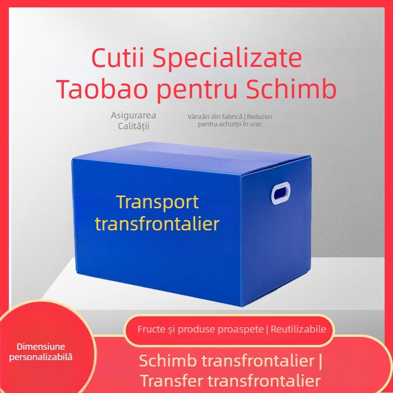 Cutie de transfer din plastic cu placă ondulată grafen, reutilizabilă, fără miros, pentru fructe și legume, lanț de frig