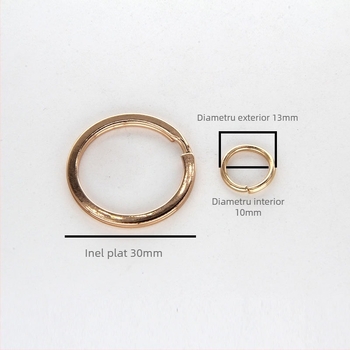 Închizător pentru brelok din spirală de fier, placare electrochimică, personalizabil