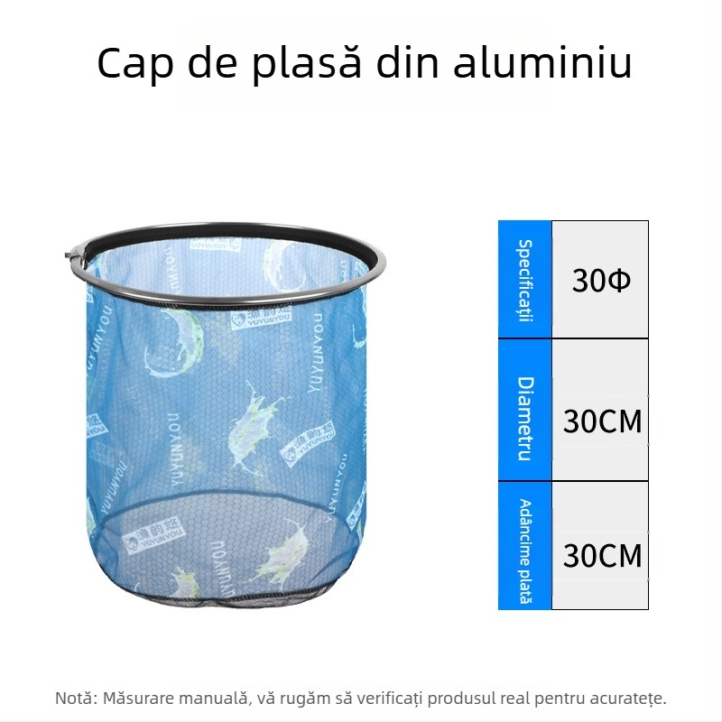 Capă pentru plasă de pescuit din aliaj de Aluminiu, versiune îmbunătățită, adâncită, Anti-Hook, rezistent la curgeri (Material: aliaj de aluminiu; Încărcare: Alte; Adâncime: Alte)