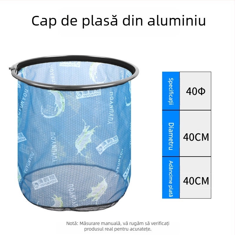 Capă pentru plasă de pescuit din aliaj de Aluminiu, versiune îmbunătățită, adâncită, Anti-Hook, rezistent la curgeri (Material: aliaj de aluminiu; Încărcare: Alte; Adâncime: Alte)