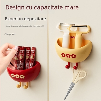 Cutie magnetică de depozitare pentru frigider — depozitare pe partea externă, material PP, organizator de depozitare