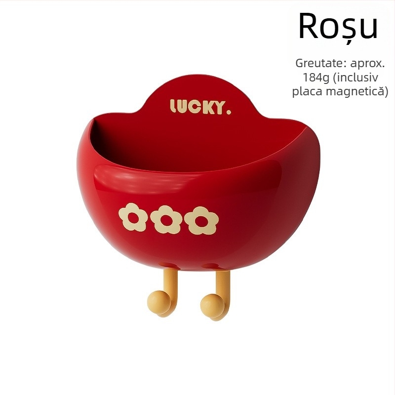 Cutie magnetică de depozitare pentru frigider — depozitare pe partea externă, material PP, organizator de depozitare