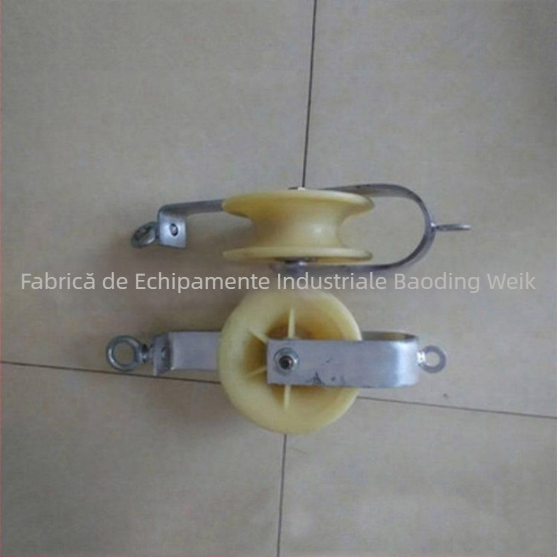 Line stringing trolley cu roți duble (sus-jos) pentru construcții electrice — Wienke, Electric Power Construction, Pressed Line Skateboard, Cod 4018, Live Work