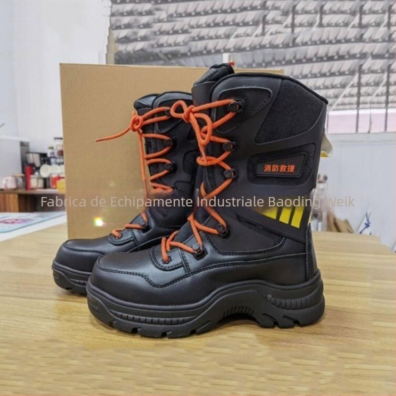 Ghete de pompieri forestieri cu vârf din oțel, protecție anti-perforație și rezistență la foc – Weinke Forest Fire Protection model, origine Hebei