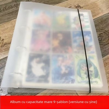 Album de carduri cu grilă 9, 30 pagini interioare PP, 11 găuri, model de 3 inch, personalizabil