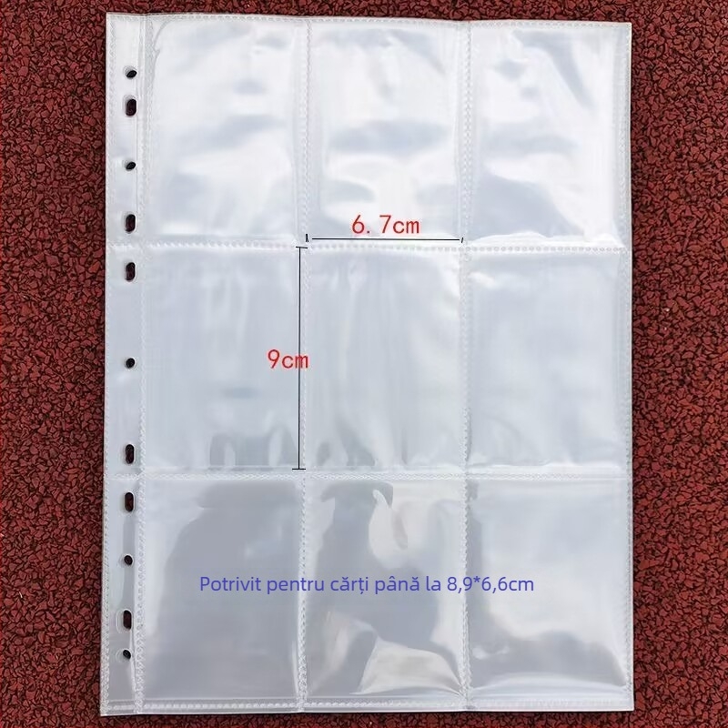 Album de carduri cu grilă 9, 30 pagini interioare PP, 11 găuri, model de 3 inch, personalizabil