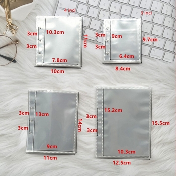 Huihe Binder PP Transparent cu 3 găuri, distanța dintre găuri 3 cm, 20 de foi