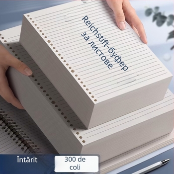 Autonomy Refill pentru caiet cu găuri — 60 de foi, găuri 20–26, hârtie 80 g, pagini cu grilă