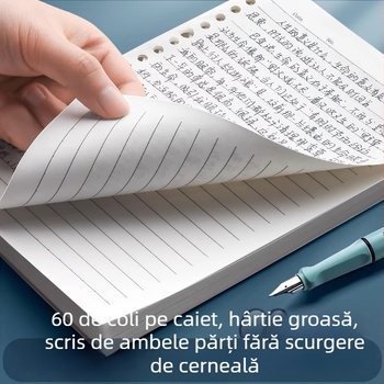 Autonomy Refill pentru caiet cu găuri — 60 de foi, găuri 20–26, hârtie 80 g, pagini cu grilă
