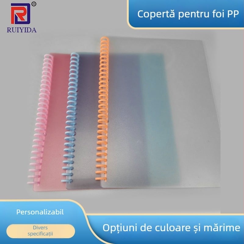 Carcasă pentru dosare cu clips metalic, PP, A4, 30 găuri, finisaj mat, detașabil