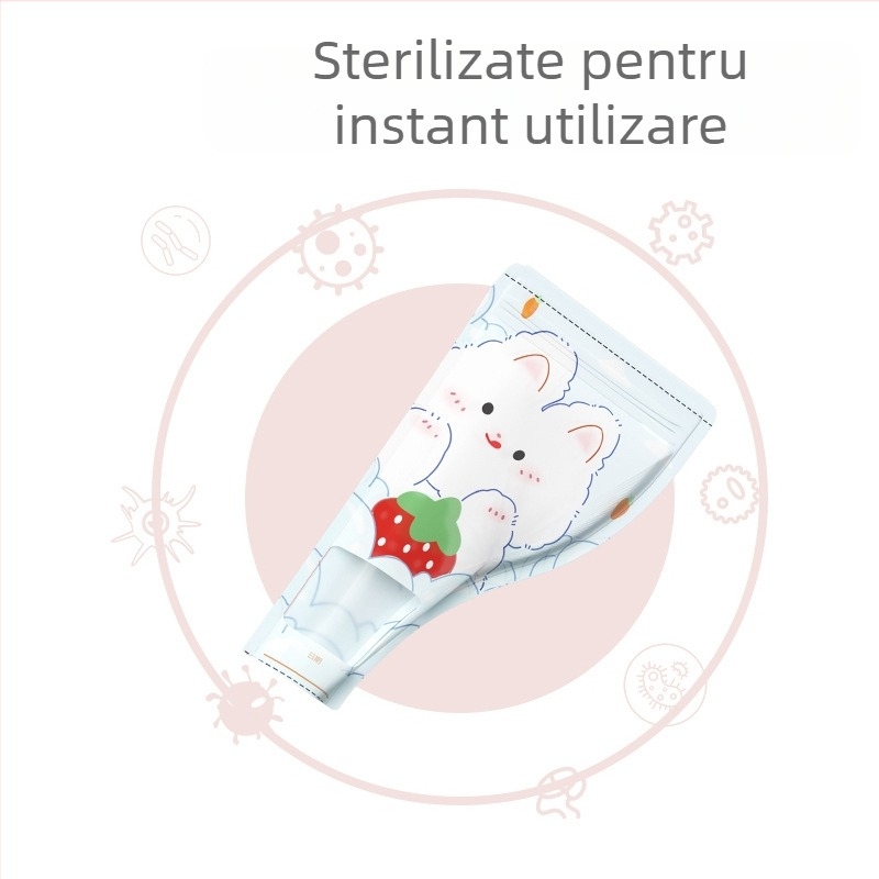 30 pungi pentru lapte praf, pungi portabile de unică folosință pentru depozitare sigilată a laptelui, ideale pentru ieșiri cu bebelușul, potrivite de la naștere până la 2 ani, Brand: Tired