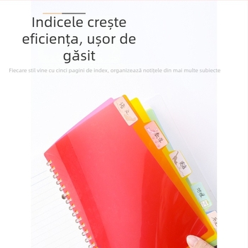 Caiet cu foi detașabile, KOKUYO RUCP10/11/12 (pagini interioare din plastic; 40 de foi; găuri standard)