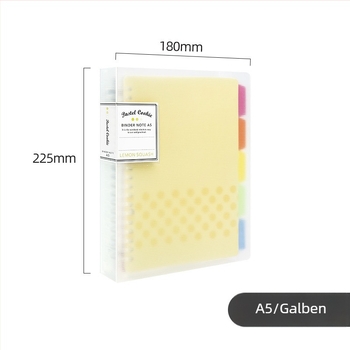 Caiet cu foi detașabile, KOKUYO RUCP10/11/12 (pagini interioare din plastic; 40 de foi; găuri standard)