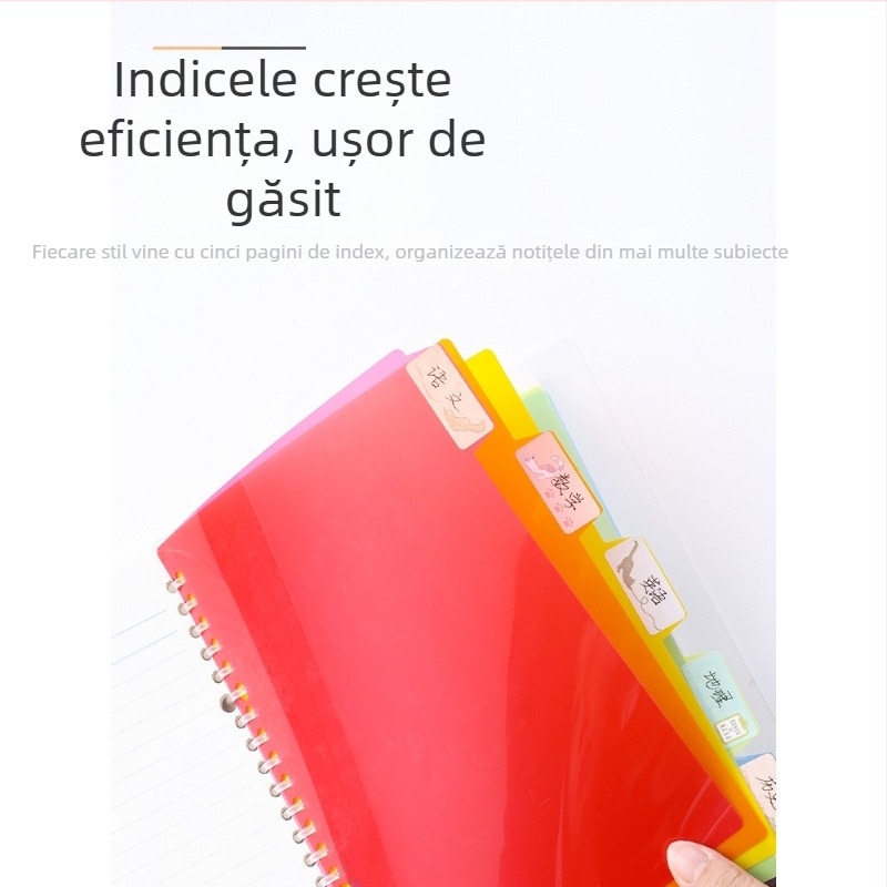 Caiet cu foi detașabile, KOKUYO RUCP10/11/12 (pagini interioare din plastic; 40 de foi; găuri standard)