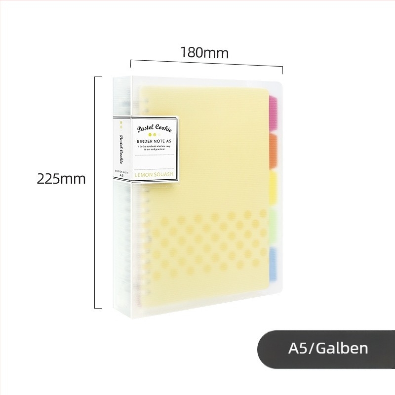 Caiet cu foi detașabile, KOKUYO RUCP10/11/12 (pagini interioare din plastic; 40 de foi; găuri standard)