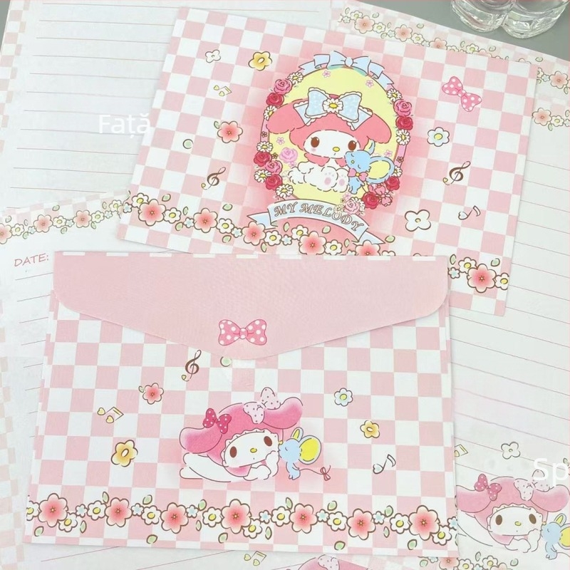 Set de hârtie pentru scrisori și plicuri cu ferestre, cadou romantic scris de mână pentru Ziua Îndrăgostiților, Model Nr. 3/b6, hârtie