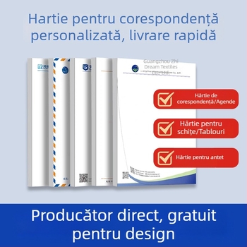 Green City Printing set de papetărie pentru corespondență cu specificații în stil de carte, imprimare logo și personalizare