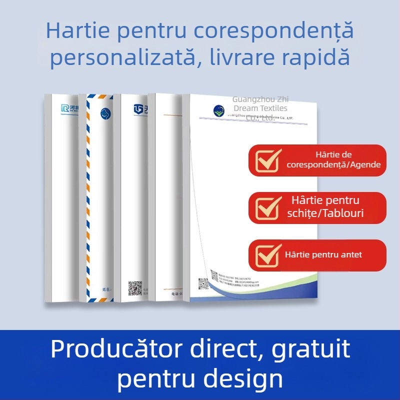 Green City Printing set de papetărie pentru corespondență cu specificații în stil de carte, imprimare logo și personalizare
