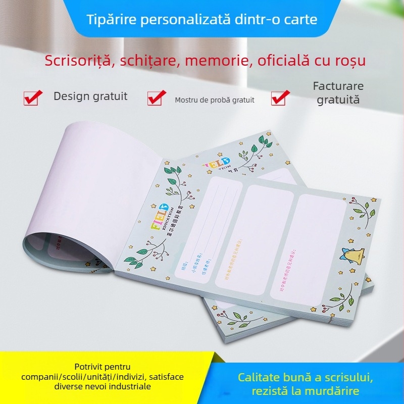 Hartie de corespondență personalizată cu imprimare de logo — Material: hârtie offset, hârtie de scris; Model: Personalizat; Stil: Personalizare scrisori; Cod produs: 658; Imprimare logo: disponibil