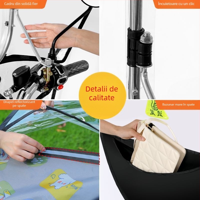 Umbrelă de soare cu 3 arce din fibră, deschidere/închidere manuală, protecție UPF 40+, rotire, rezistentă la vânt și ploaie