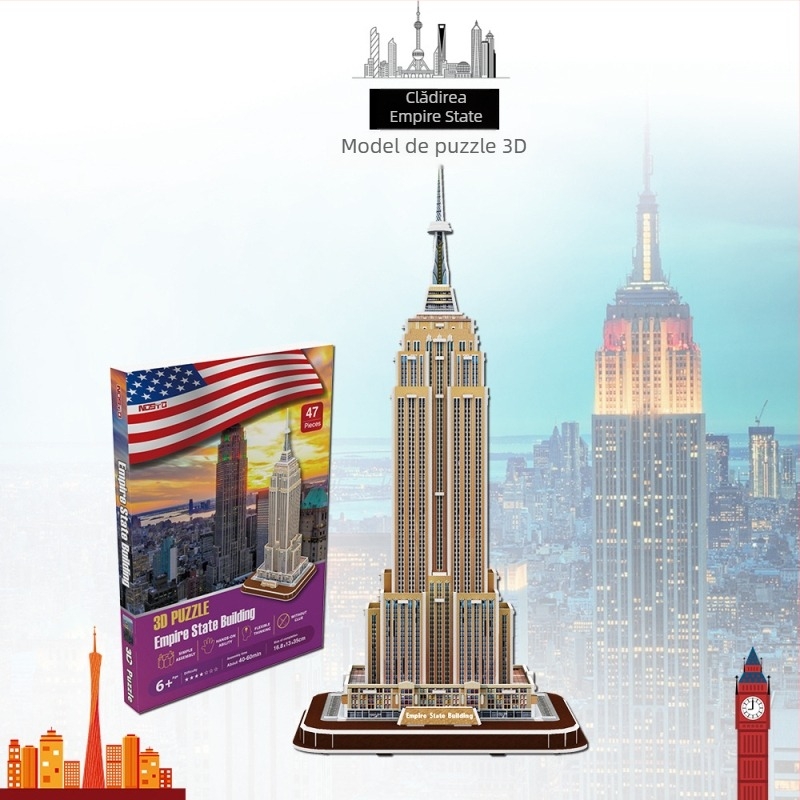 Puzzle tridimensional din hârtie — DIY, brandul nosto/Northto, pentru copii 7–14 ani.